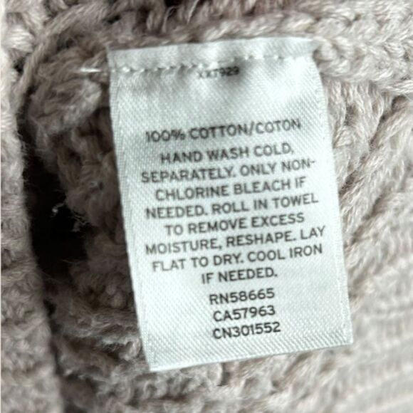 🍦 SMALL OPEN KNIT SWEATER OATMEAL CREAM BEIGE CASLON NORDSTROM - Picture 6 of 6